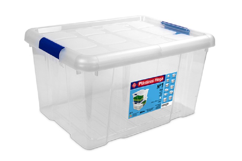 Boîte de rangement 16L transparente