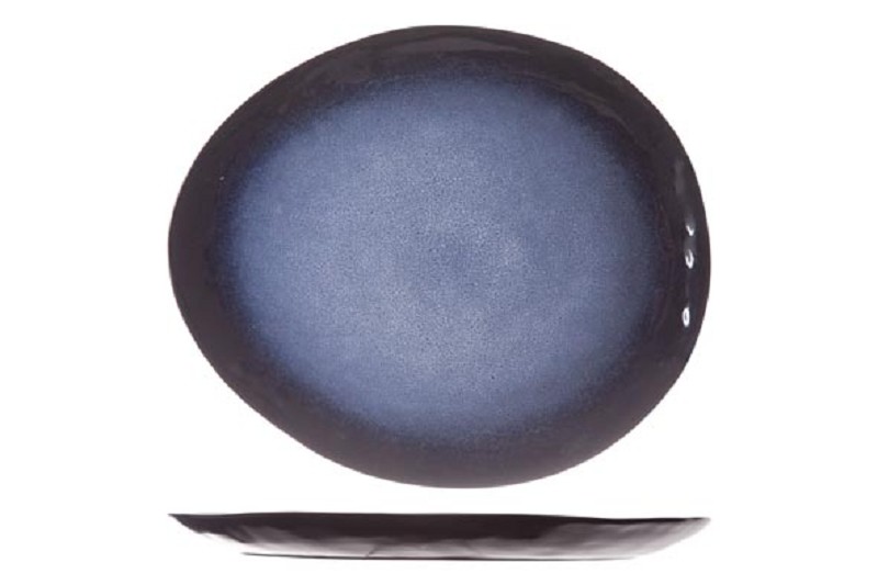 Assiette Plate Saphir 27,5X23 CM Ovale