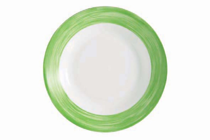 Arcopal Brosse Assiette Plate 10" Vert