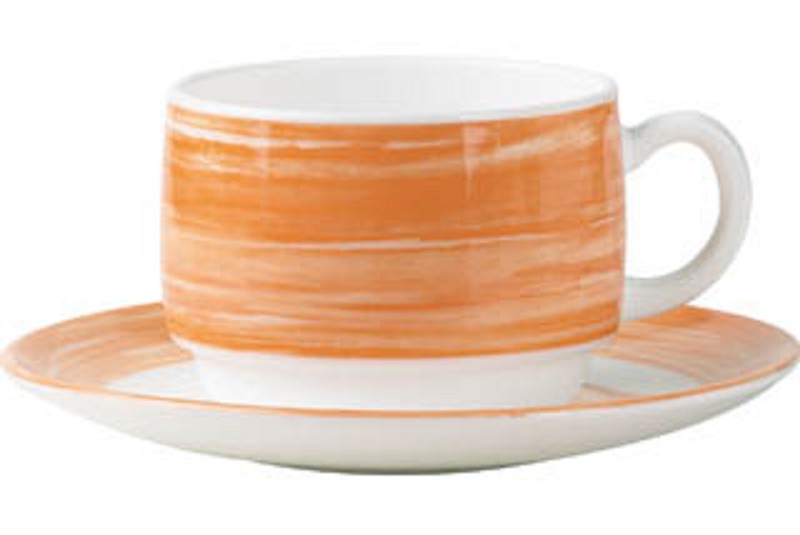 Mug Arcopal Brush 19 cl avec anse orange