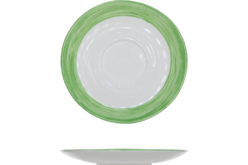Soucoupe Pinceau Arcopal Vert 14 cm