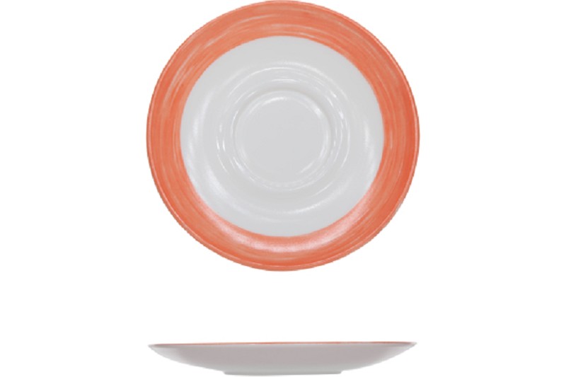 Arcopal Soucoupe Pinceau Orange 14 cm