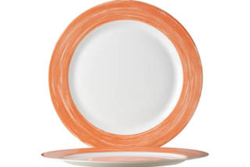 Assiette Plate Brosse Arcopal 10" Orange
