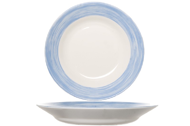 Assiette creuse Arcopal Brush Bleu
