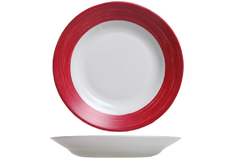 Assiette plate Arcopal Brush Cerise 10"