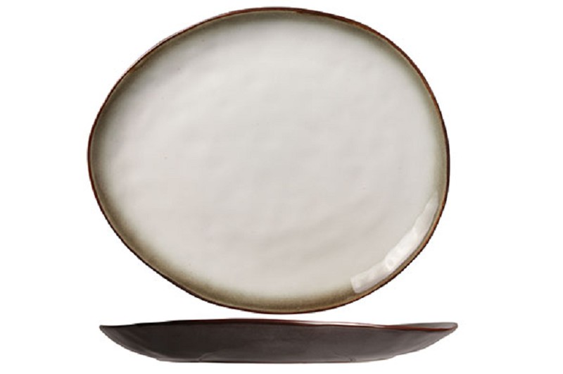 Assiette Ovale Plato Mat 27 cm