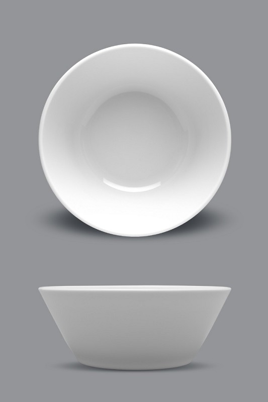 Weiße Frühstücksschüssel 16,3cm