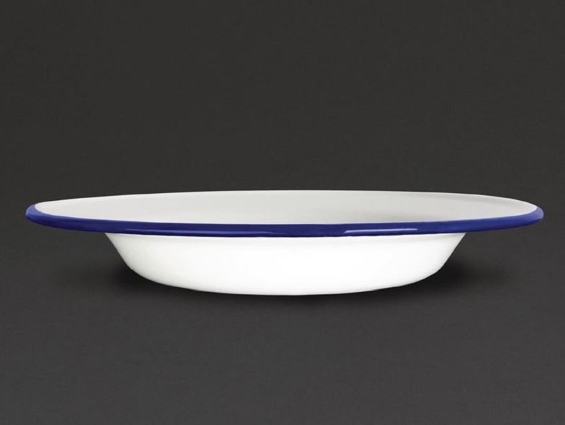 Assiette à soupe en émail 24.5cm