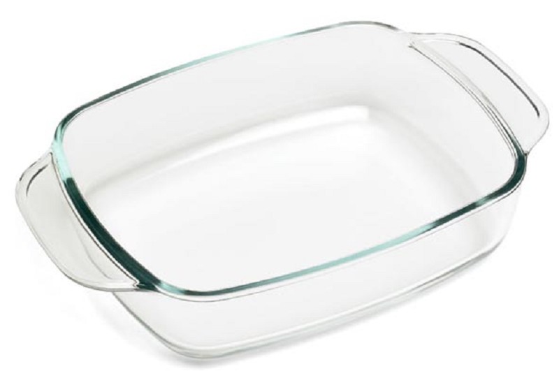 Plat à four en verre 26x17