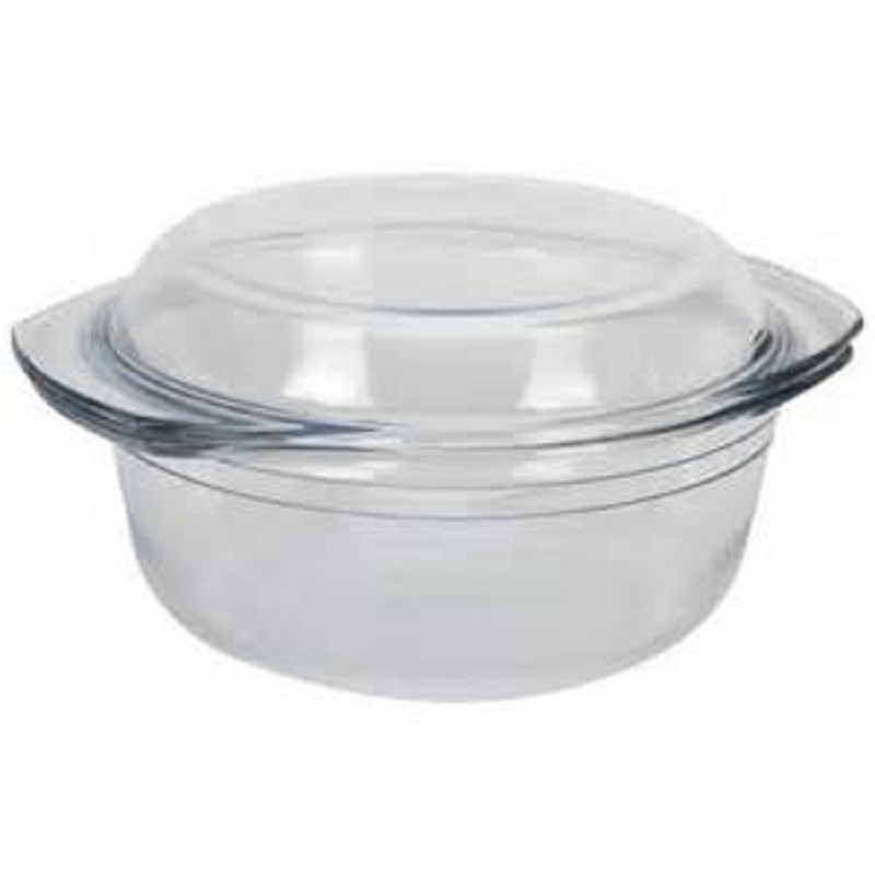 Plat de service 2,4 l avec couvercle en verre