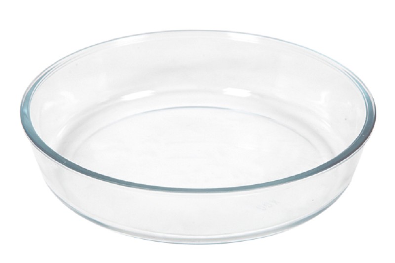 Plat de cuisson rond en verre 26cm 2,1 Ltr