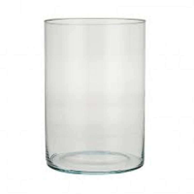 Vase en verre cylindre D11,5 H20