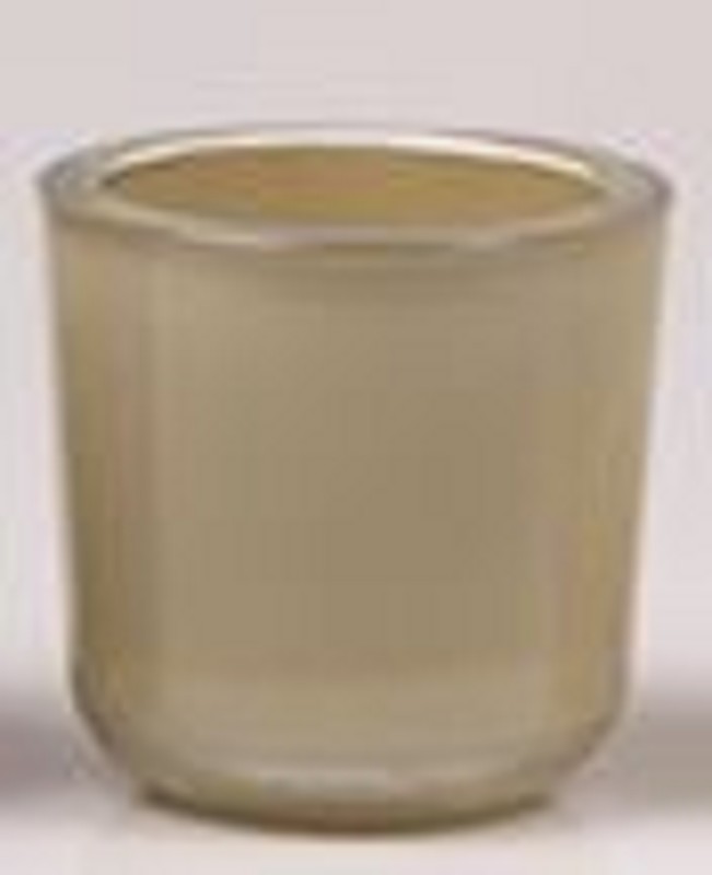 Porte-bougie en verre Cappuccino Clair