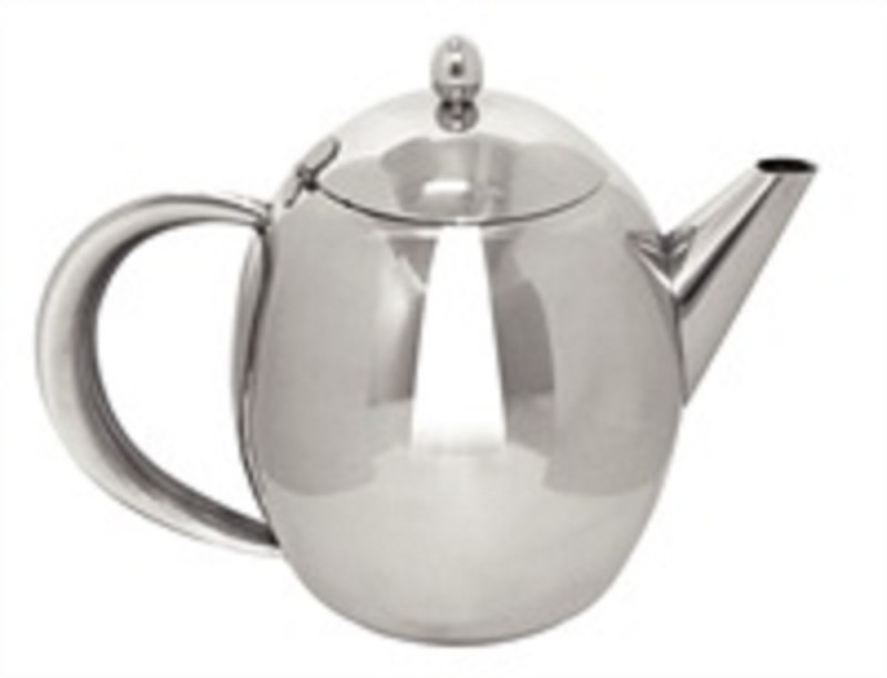 Théière 1,0 L en acier inoxydable classique