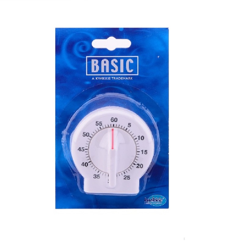 Minuteur de cuisine rond blanc Kwikkie