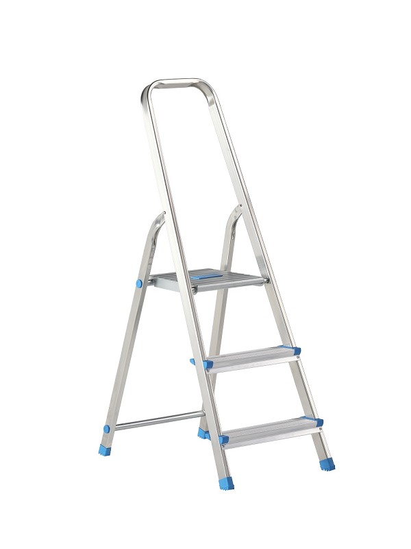 Escabeau ménager 3 marches en aluminium