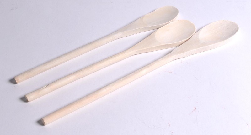 Ensemble de louches en bois 3 pièces