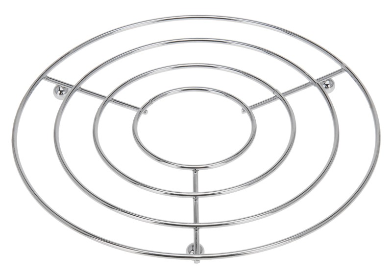 Dessous de poêle chromé rond 20cm