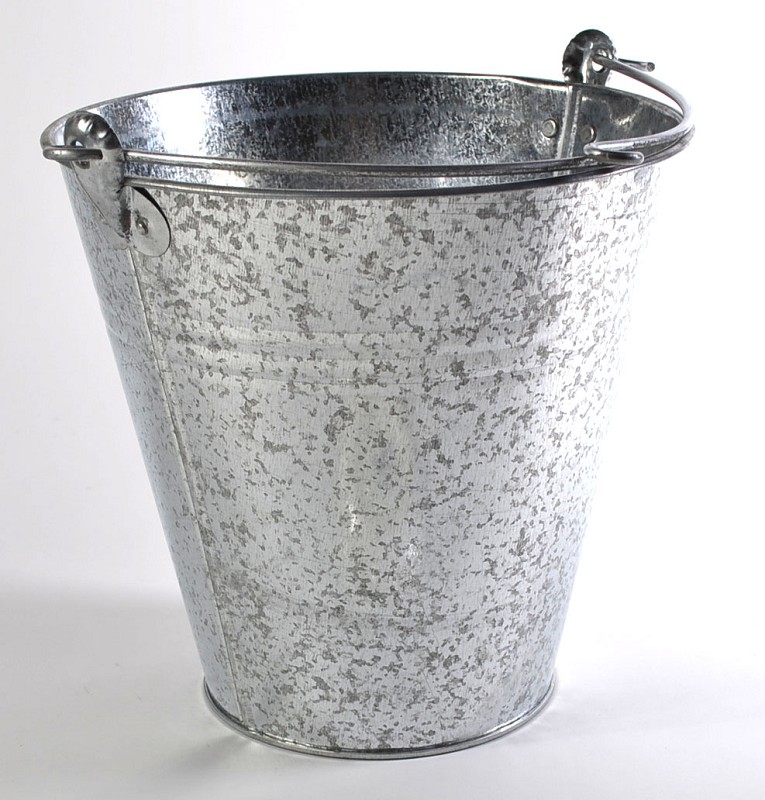 Seau en zinc 10L 28cm