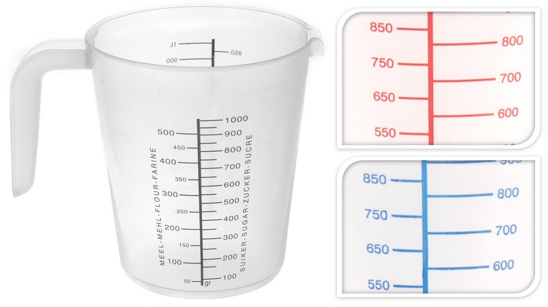 Verre mesureur 1L en plastique