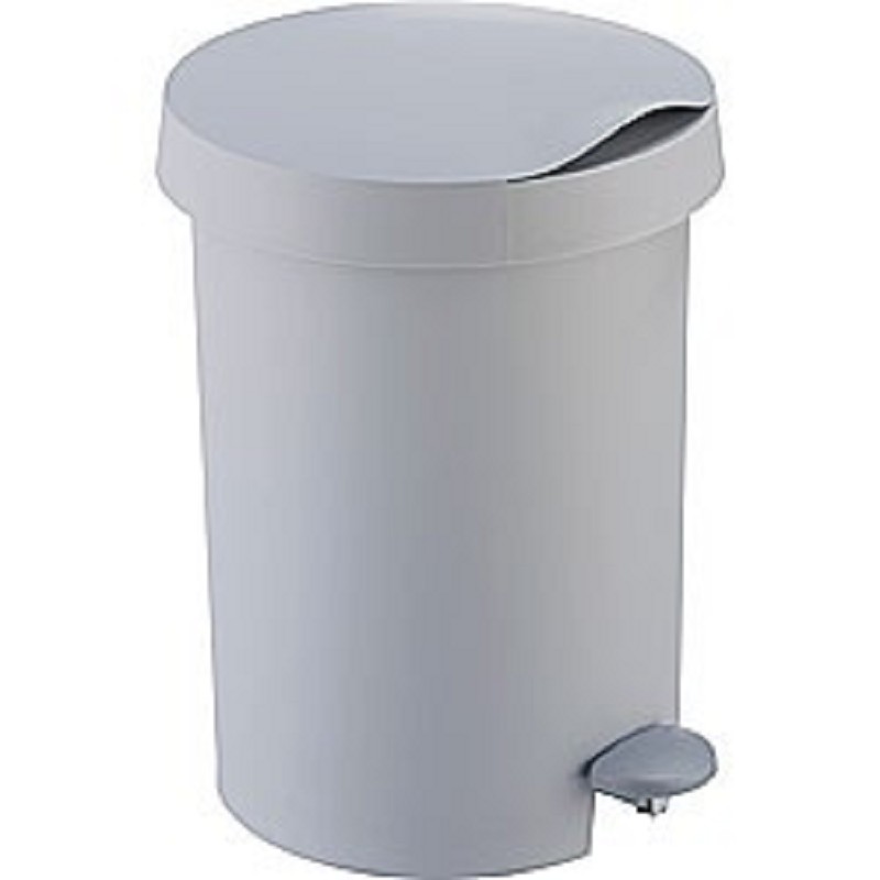 Poubelle à pédale ronde Sunware 5L grise