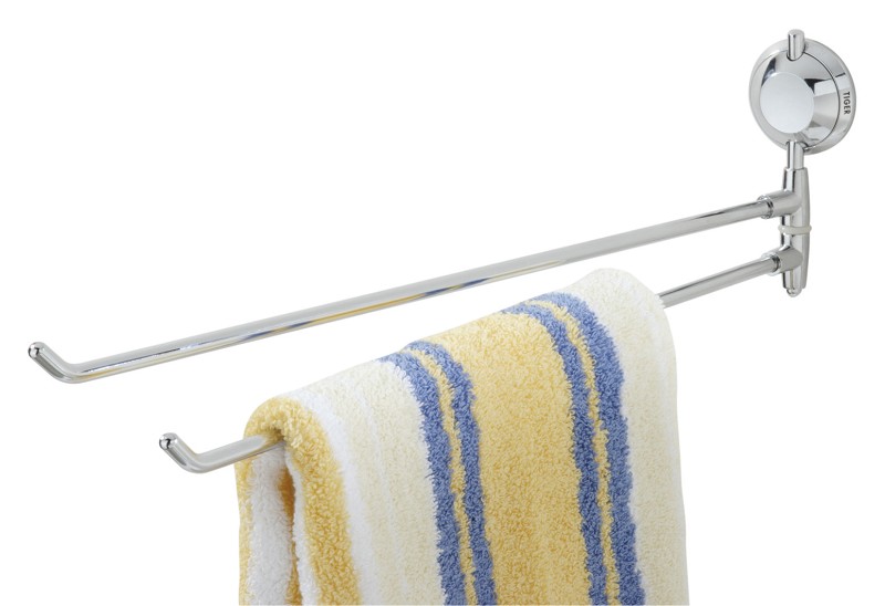 Porte-serviettes à 2 bras Tiger Chrome Torino