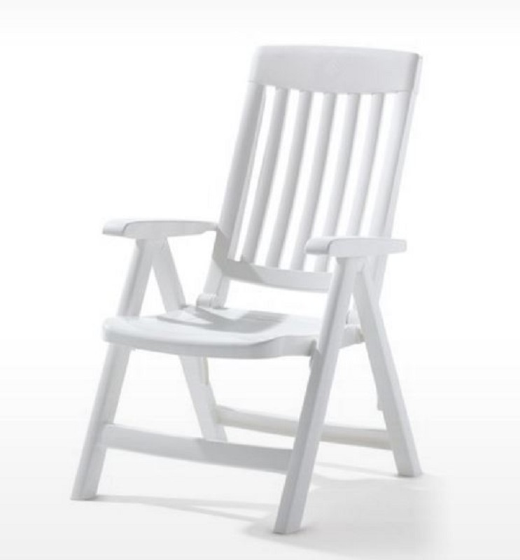 Chaise inclinable Sieger Palma Blanc