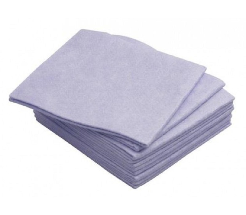 Chiffon en viscose emb. de 10 Bleu