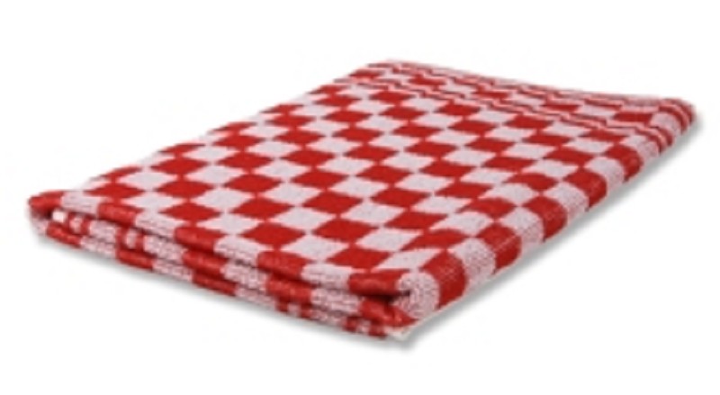 Torchon bloc 50x50 Rouge