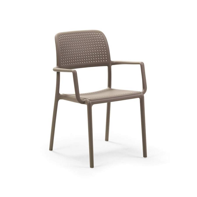 Chaise empilable Nardi Bora Taupe