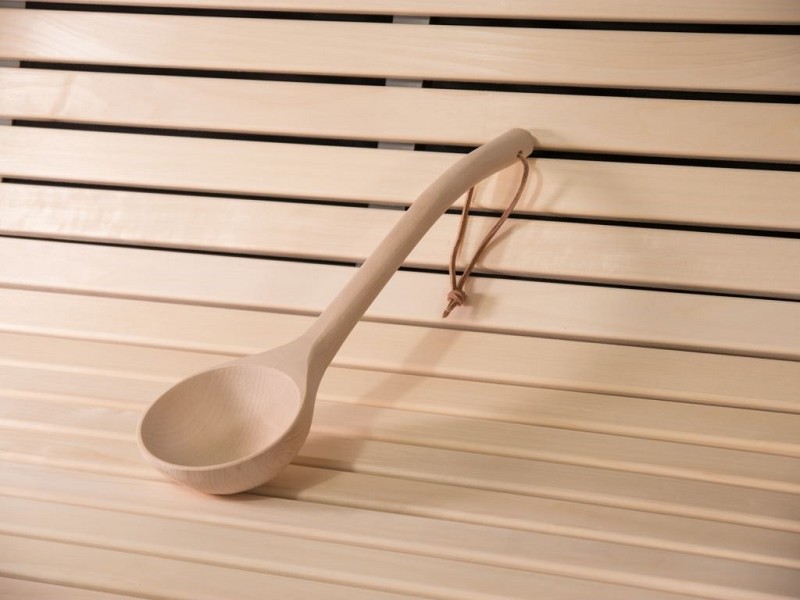 Louche de sauna en bois 40cm