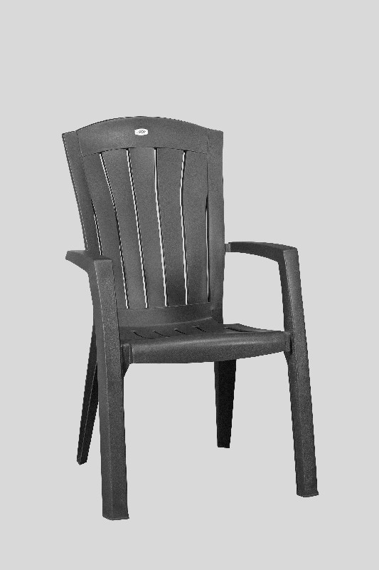 Chaise empilable Santorini Jardin Graphite
