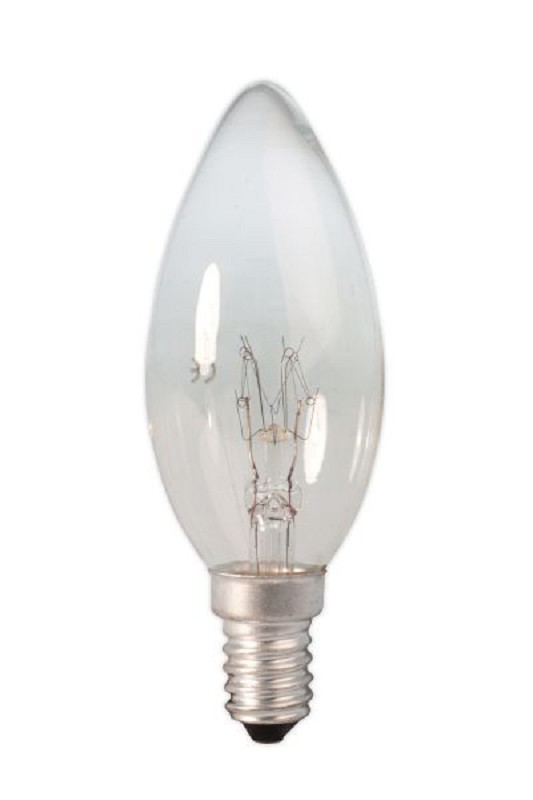 Lampe bougie 240V 10W 55lm E14 claire, étiquette énergie