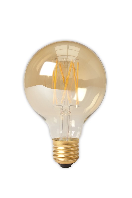 Calex LED globe à filament long en verre complet
