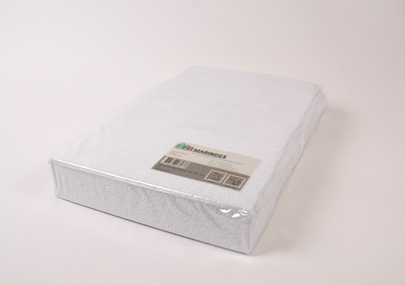 Drap-housse en jersey blanc 80/90x200x30cm
