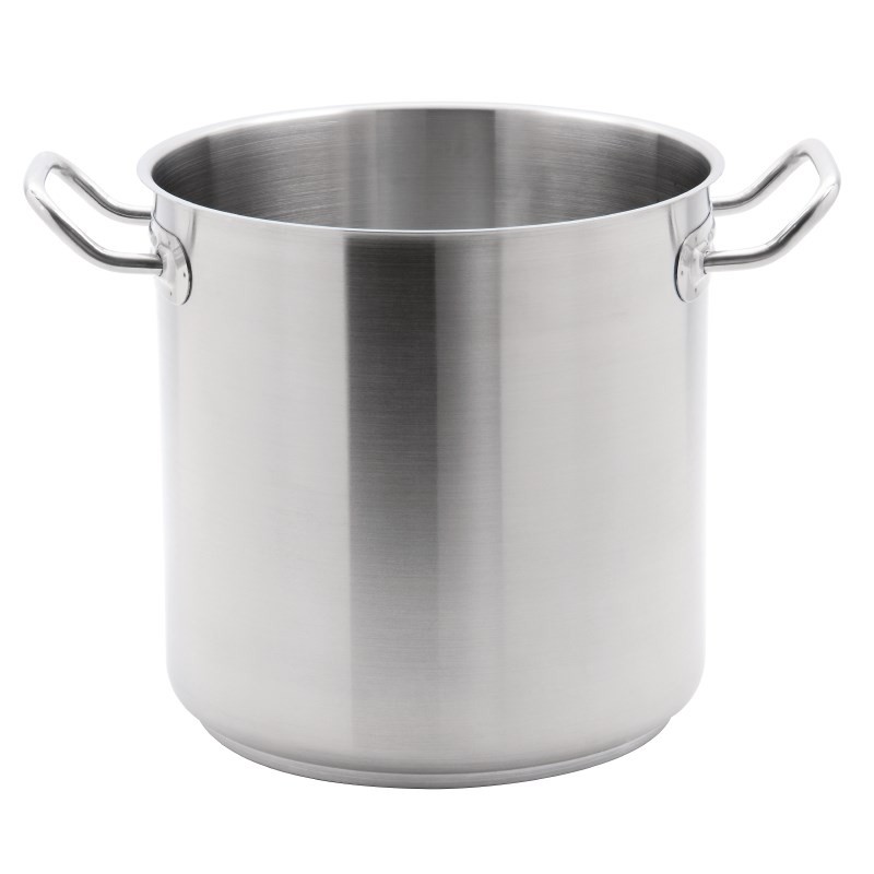Casserole de cuisson en acier inoxydable Vogue 24 cm Modèle haut 10,5 l
