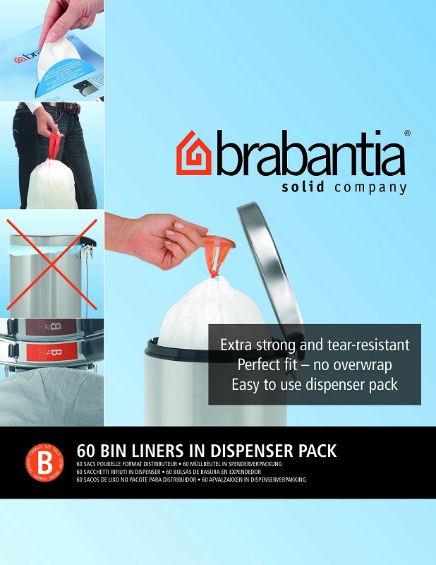 Sacs poubelle Brabantia B/ 5L x60