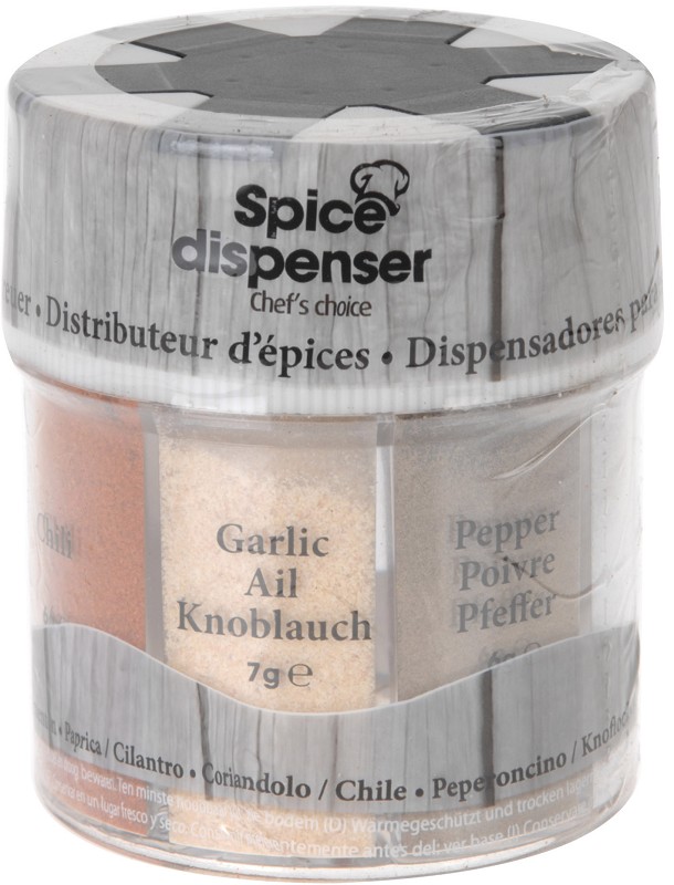Saupoudreur d'épices 6 compartiments
