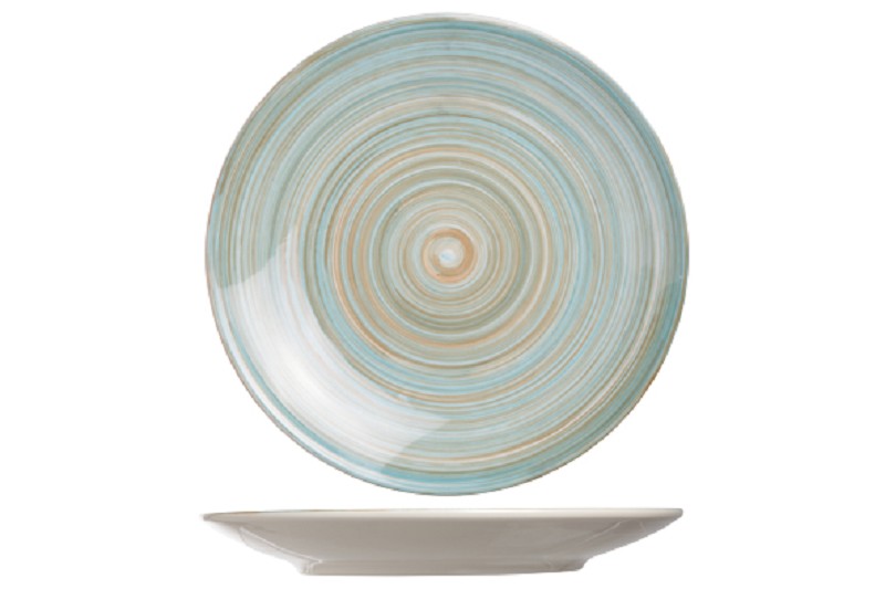 Assiette plate Turbolino Bleu D27cm