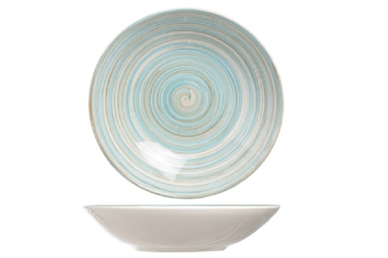 Assiette creuse Turbolino Bleu D21cm