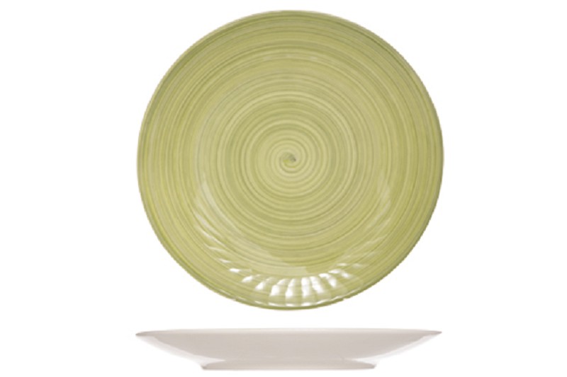 Assiette plate Turbolino Vert D27cm