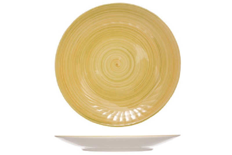 Assiette plate Turbolino Jaune D27cm