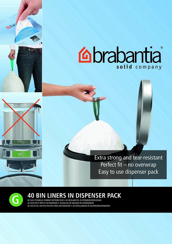 Brabantia Sacs Poubelle G/ 23-30L x40