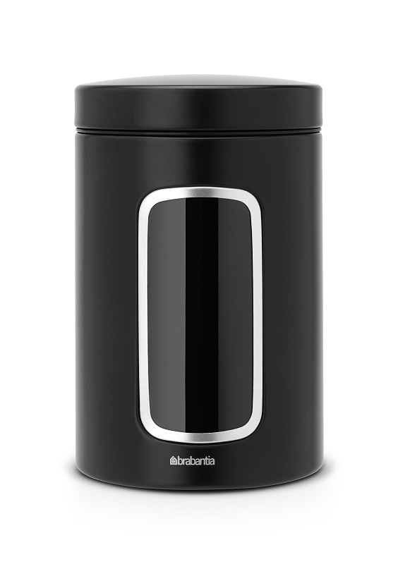 Boîte de rangement Brabantia avec fenêtre 1,4L Noir