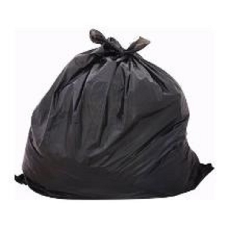 Sac poubelle 46x55cm Noir HDPE Boîte de 50 rouleaux de 50