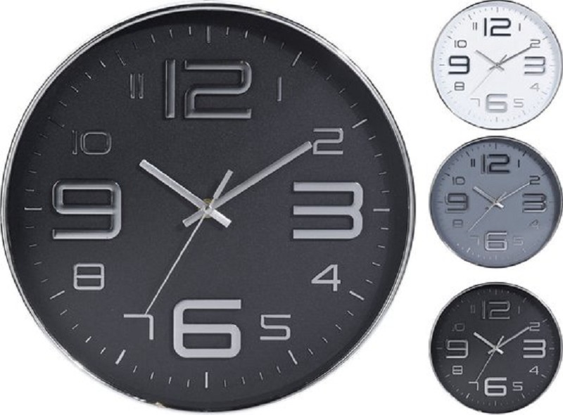 Horloge mural 30 cm assorti