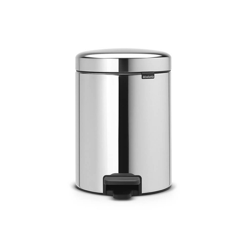 Brabantia NewIcon Poubelle à pédale 5 l Acier brillant