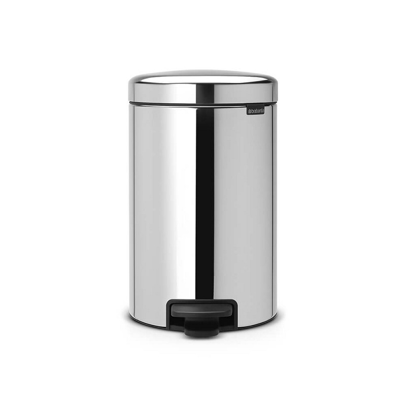 Brabantia NewIcon Poubelle à pédale 12 l Acier brillant