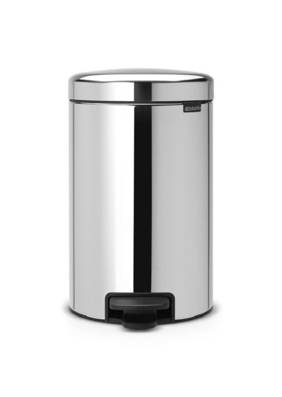 Brabantia NewIcon Poubelle à pédale 12 l Noir métallique