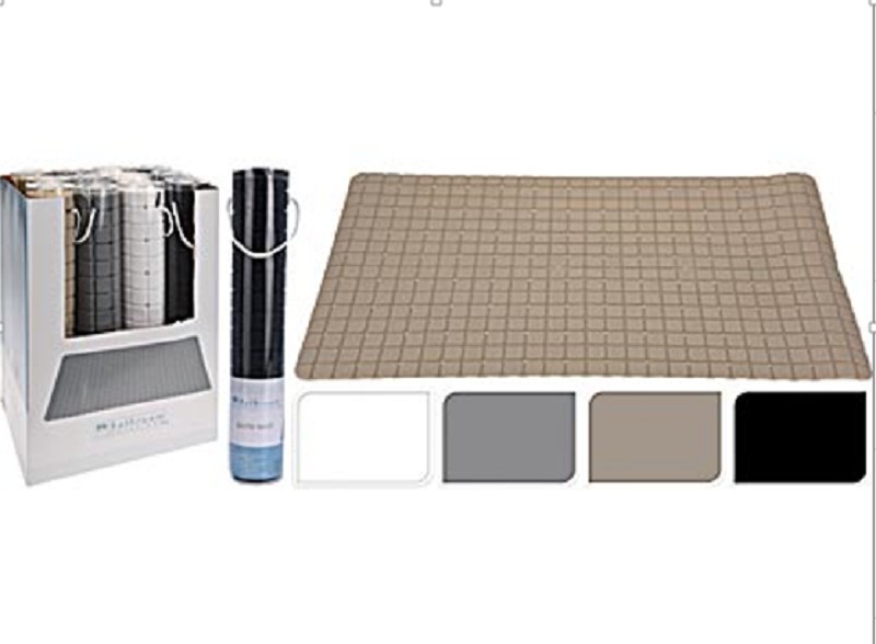 Tapis de bain en polyvinyle assorti